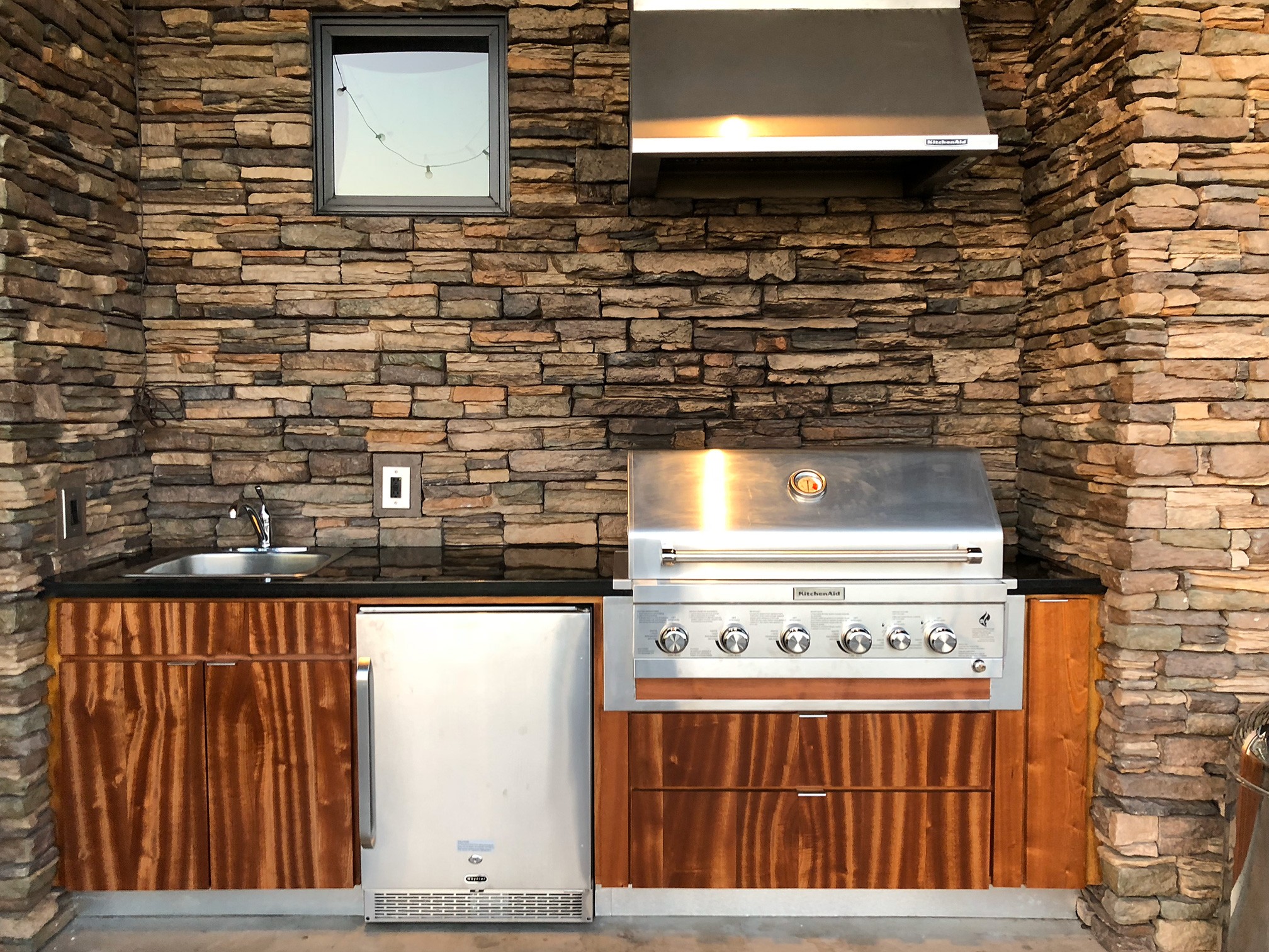 concrete house in lush environment